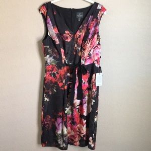 Adrianna Papell Floral A-line Dress